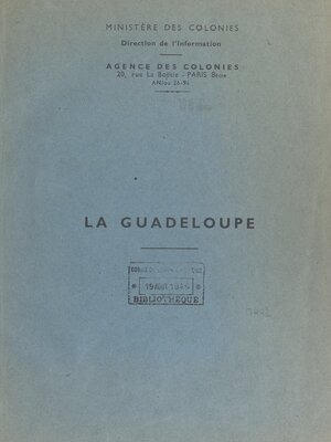 cover image of La Guadeloupe